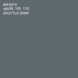 #5F6970 - Shuttle Gray Color Image